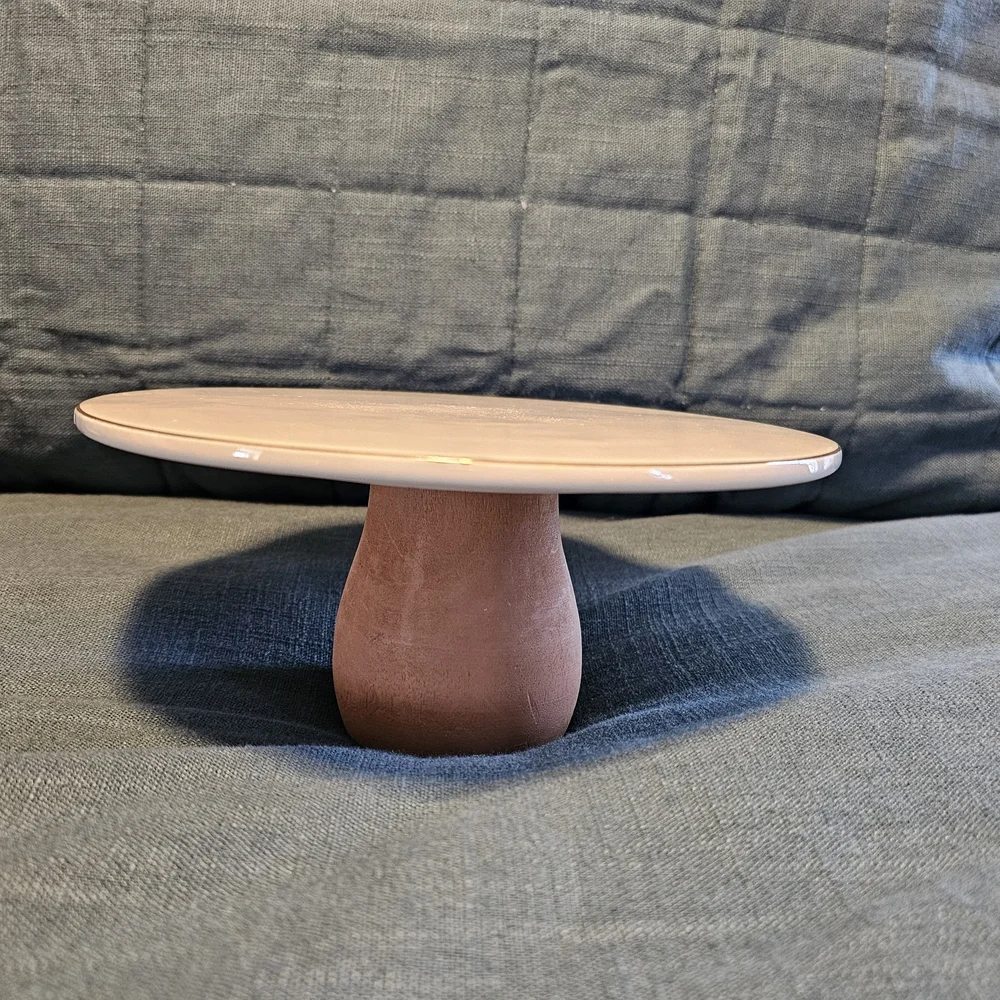 Target Ceramic Pedestal with Wood‎ Stand